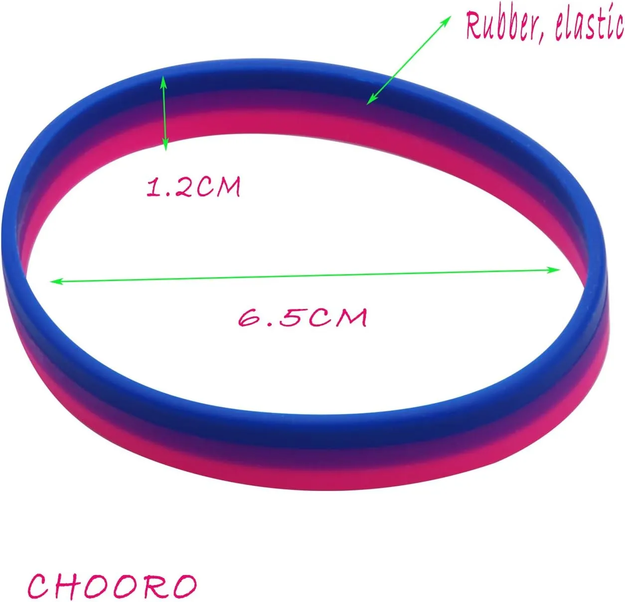 CHOORO LGBT Bracelet Gay Pride Bracelets Rainbow Silicone Rubber Wristbands LGBTQ Jewelry Gay Pride Gifts