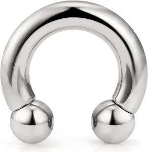 Cisyozi 6G 8G Titaniumm Septum Rings Gauges Tunnels Earrings Stretching kit Hypoallergenic Medical Implant Septum Nose Lip PA Ring Hoop Earring Piercing Jewelry Women Men 12mm 14mm 16mm