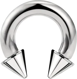 Cisyozi 6G 8G Titaniumm Septum Rings Spike Gauges Tunnels Earrings Stretching kit Hypoallergenic Medical Implant Septum Nose Lip PA Ring Hoop Earring Piercing Jewelry Women Men 12mm 14mm 16mm