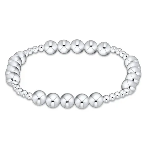 Classic Blissful Pattern 3MM Bead Bracelet [BCLSS3BLFPSS6]