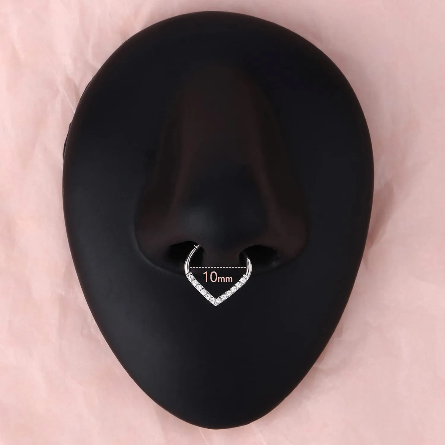 CM Crareesi Mania Teardrop Daith Earrings Hoop Hinged Clicker Rings 16G Helix Cartilage Earrings Hoop 316L Stainless Steel CZ Helix Tragus Daith Septum Clicker Jewelry
