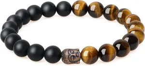 COAI Buddha Bracelet for Men Women Stone Beaded Bracelet