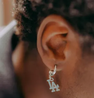 Customizable Huggie Earring for Women & Men - Clt Jewelry Collection | Luxury Fashion Accessory & Adjustable Charm Hinged Huggie Earring | Great Gift for Men, Women, Teens & Couples