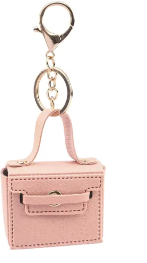 Cute Mini PU Leather Handbag Keychain & Bag Charms -Coin Wallet - Earphone PouchCute Bag Charms for Women