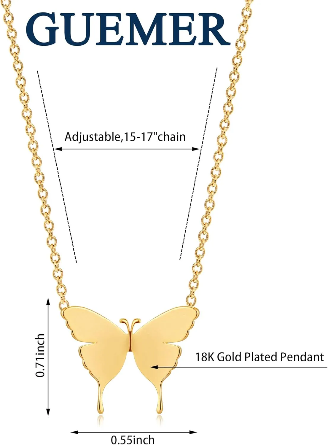 Dainty Layered Necklace 14K Gold Plated Butterfly Lock Cross Evil Eye Pendant Necklace Round Disc Delicate Tiny Cute Minimalist Charm Personalized Protection Layer Necklace Women Gift for Her
