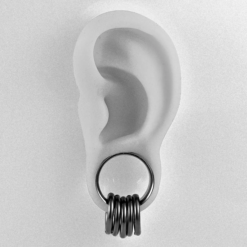 DOEARKO 2PCS Ear Gauges Cool Bat Saddle Ear Plugs Tunnels 316 Stainless Steel Hypoallergenic Earrings Gauges for Ears Expander Body Piercing Jewelry