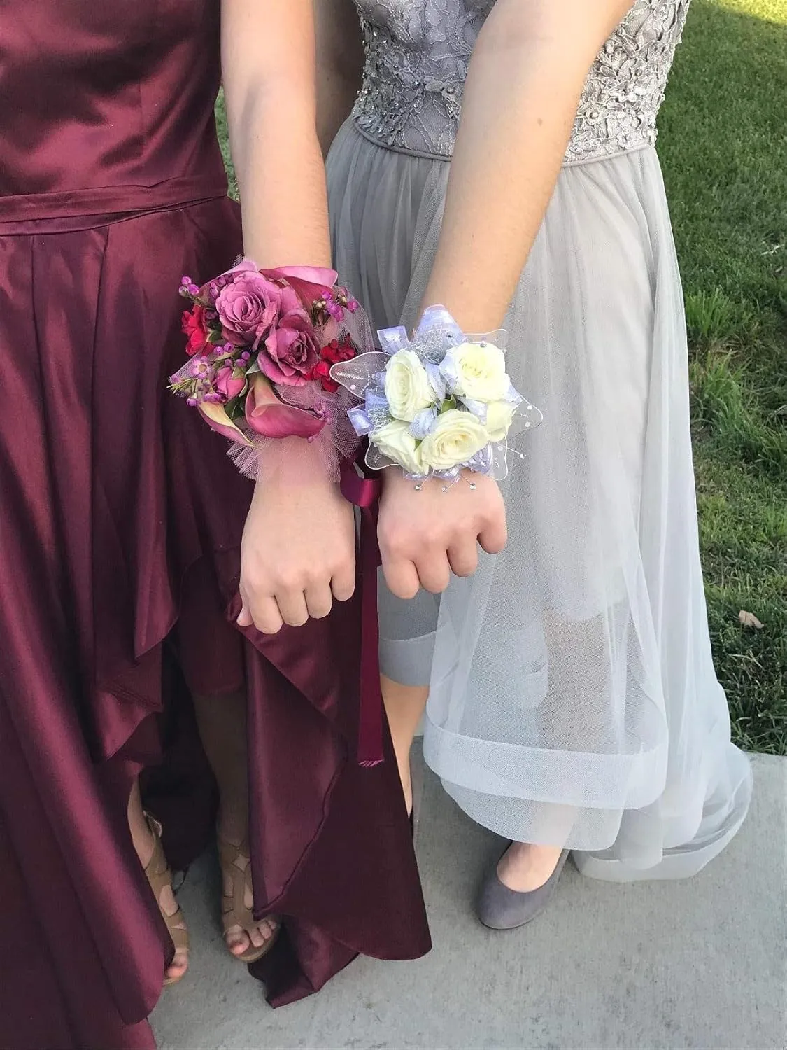 Floral Supply Online - Slaplet Sparkle Wristlet. Corsage Snap/Shimmer Wrap Floral Bracelets for Wedding, Prom, Dance or Events. (Pack of 3 Gold)