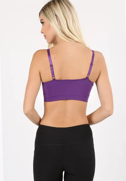 Front V-Lattice Bralette - Sapphire