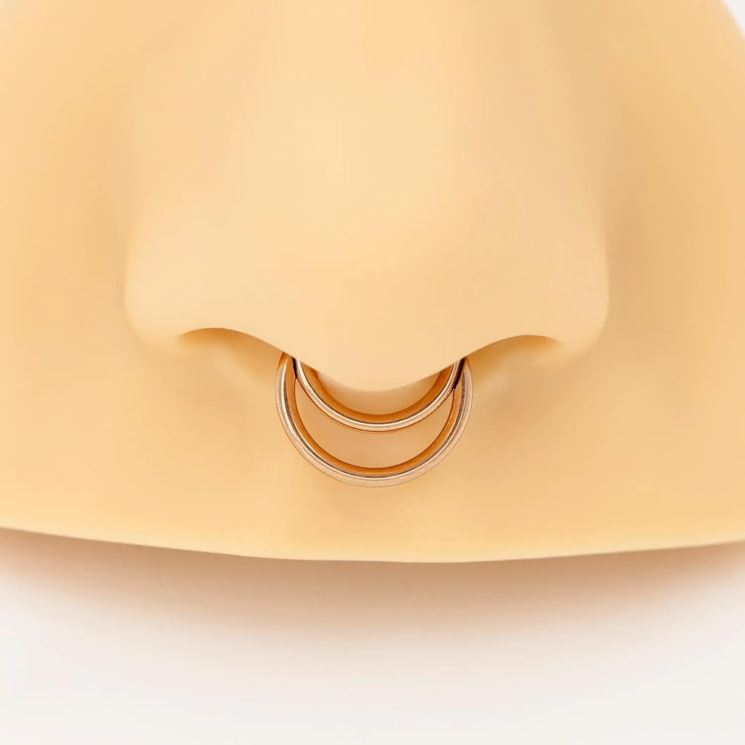 G23 Titanium Nose Ring Hoop for Women Men, 16G Gold Septum Rings, Helix Tragus Cartilage Rook Earrings Piercing Jewelry