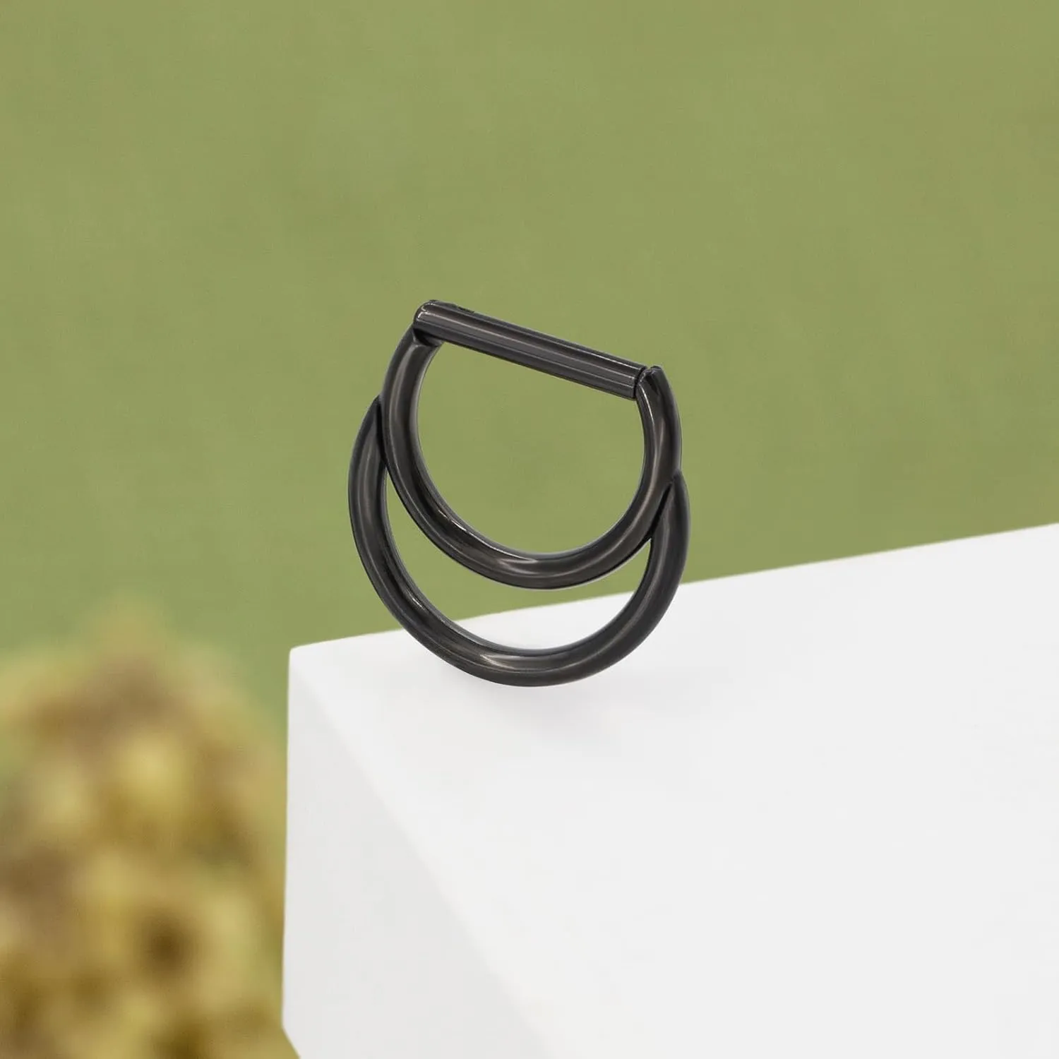 G23 Titanium Nose Ring Hoop for Women Men, 16G Gold Septum Rings, Helix Tragus Cartilage Rook Earrings Piercing Jewelry