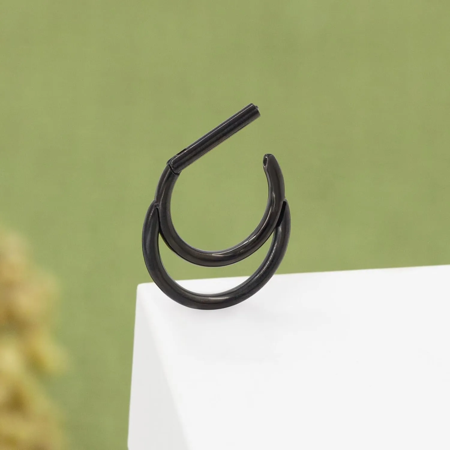 G23 Titanium Nose Ring Hoop for Women Men, 16G Gold Septum Rings, Helix Tragus Cartilage Rook Earrings Piercing Jewelry