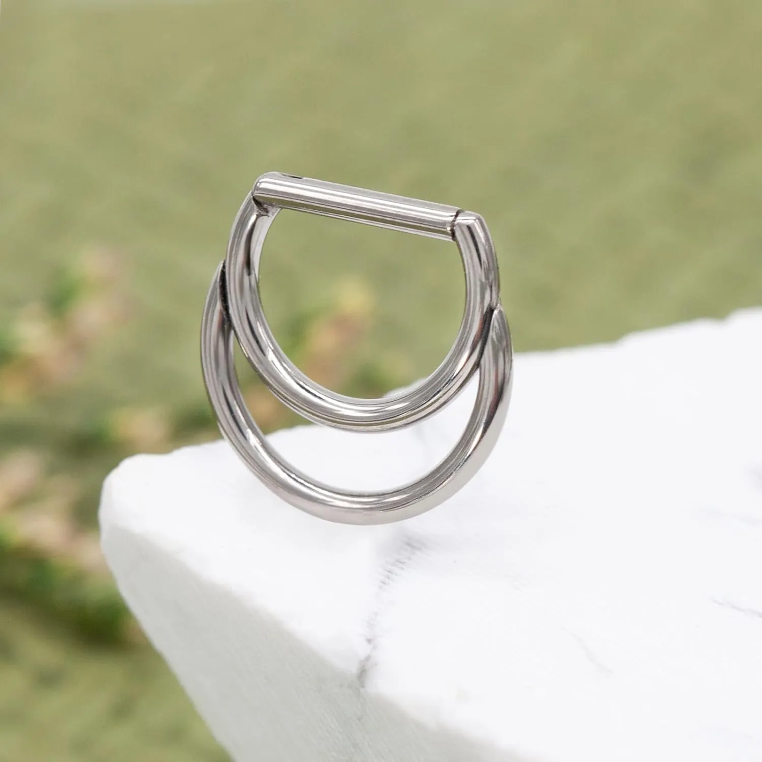 G23 Titanium Nose Ring Hoop for Women Men, 16G Gold Septum Rings, Helix Tragus Cartilage Rook Earrings Piercing Jewelry
