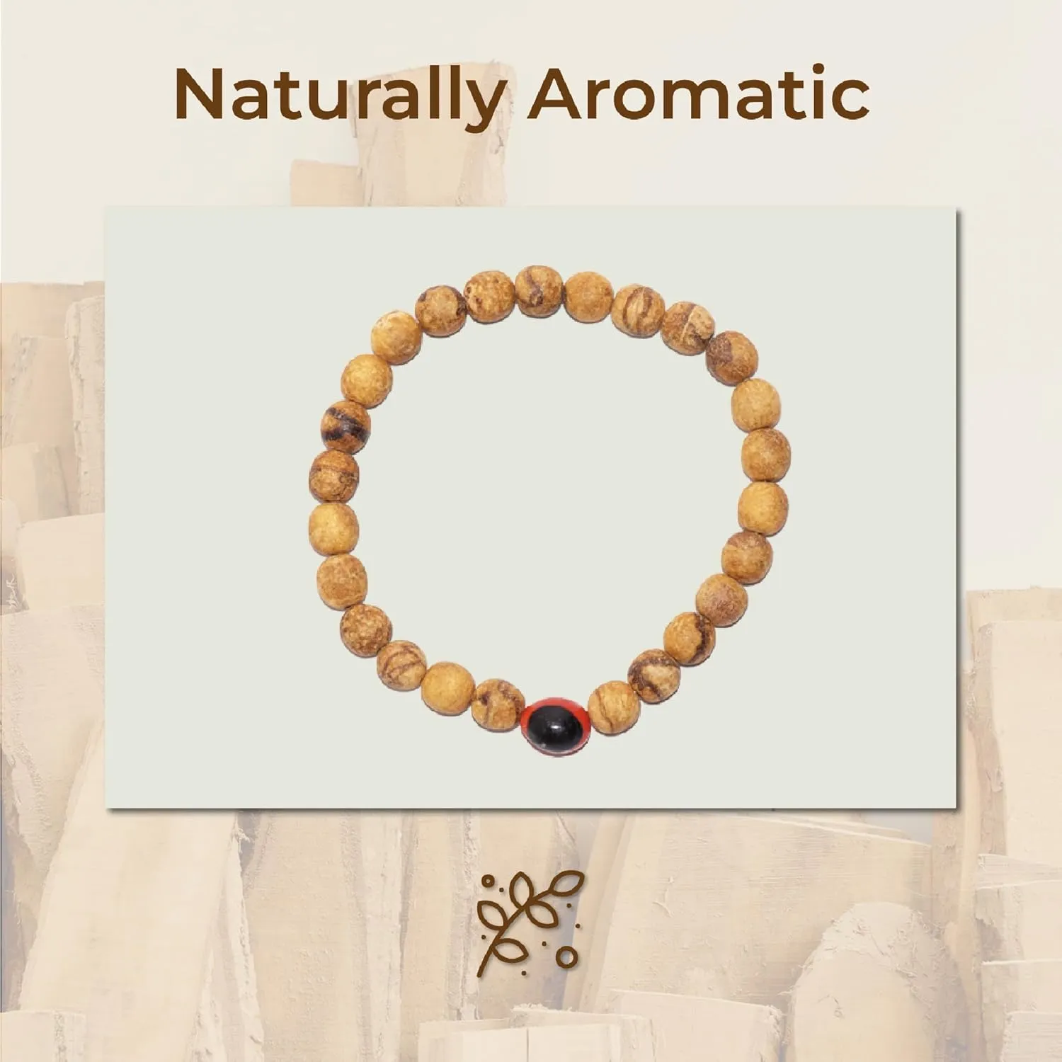 Gamboa Sacred Palo Santo Bracelet Calming and Healing Natural Wood Jewelry with a Soothing Powder Scent