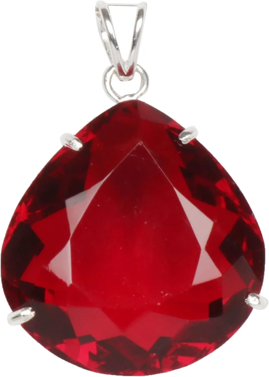 GEMHUB Silver Pendant 86.45-133.4 Carats Gemstone Necklace 925 Sterling Silver for Men & Women | Silver Jewelry