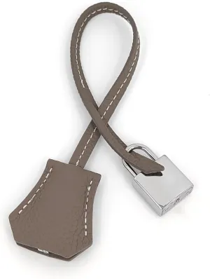 Genuine Leather Key Clochette Bag Charm, Bell Key Holder, Purse Keychain, Handbag Accessories Replacement, w/Padlock