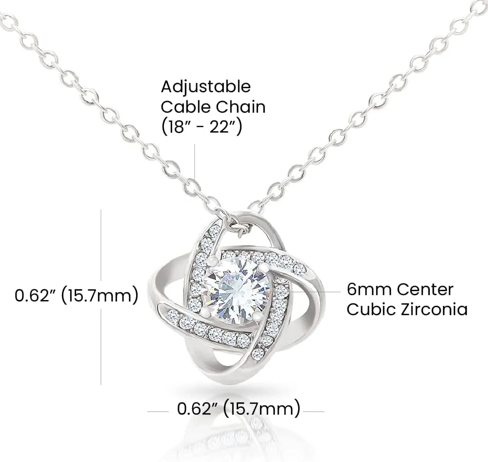 Gifts For Daughter Birthday Message Card and Box Meaning Forever Love Necklace From Mom or Dad Jewelry Charm Present By GLAVICY