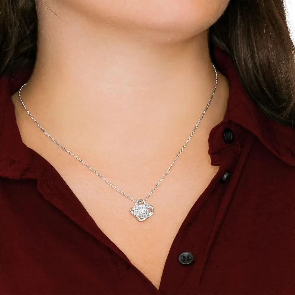 Gifts For Daughter Birthday Message Card and Box Meaning Forever Love Necklace From Mom or Dad Jewelry Charm Present By GLAVICY