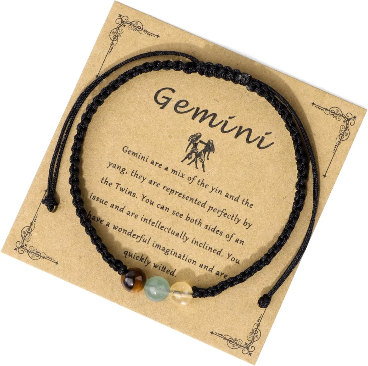 GolbalJew Zodiac Bracelets for Women Healing Crystal Stone 6mm Beads Bracelet Birthday Zodiac Gifts Horoscope Spiritual Bracelet