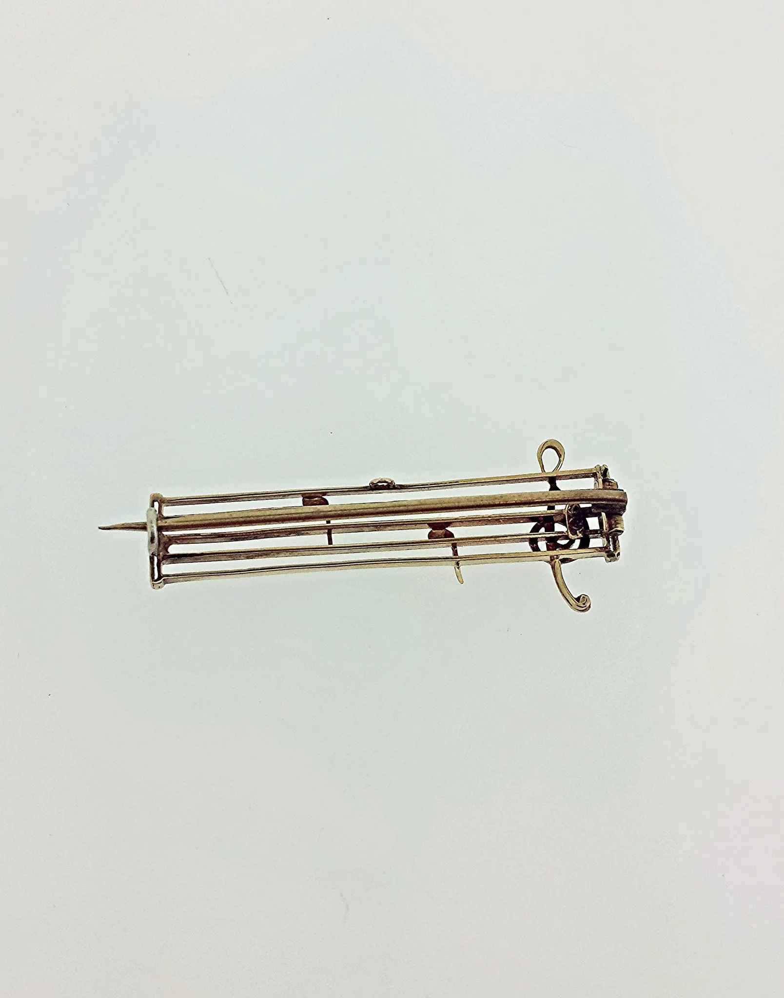 Gold Musical Stave Brooch