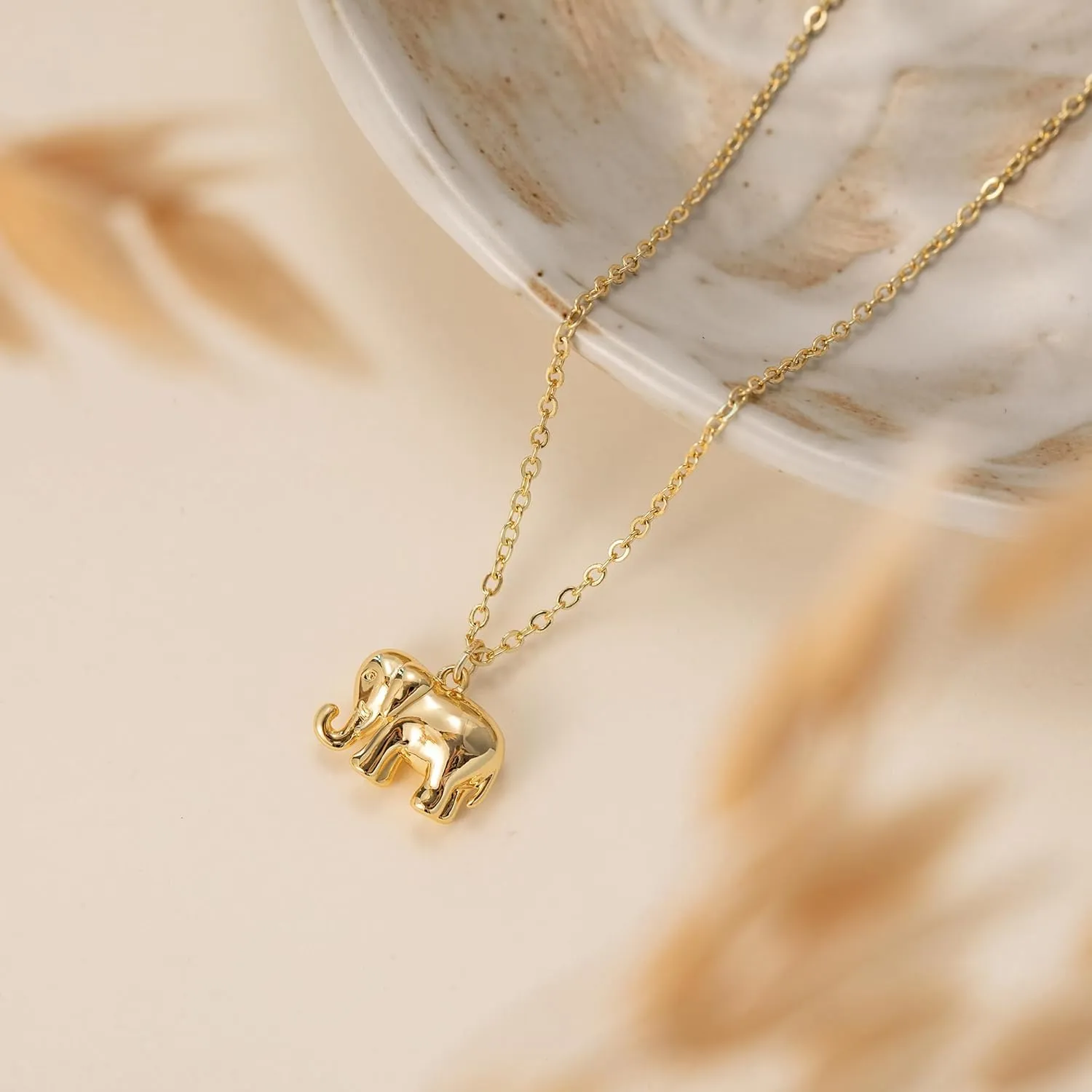 Gold Necklace for Women-14K Gold/Silver Plated Bee,Dragon,Horse,Teddy Bear,Elephant,Butterfly, Hummingbird, FishNecklace for Women Dainty Simple Jewelry for Women Gifts