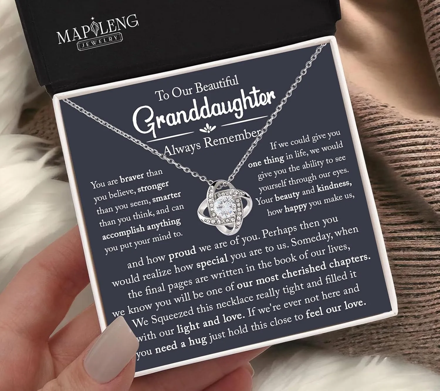 Granddaughter's Birthday Gift: Necklace From Grandma & Grandpa
