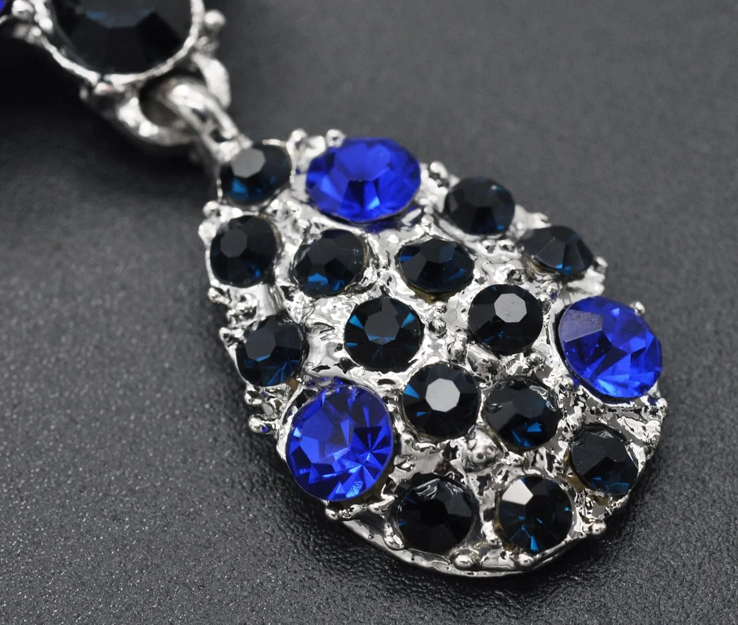 Gyn&Joy Women's Austrian Crystal Bouquet Flower Teardrop Large Gorgeous Brooch Pin