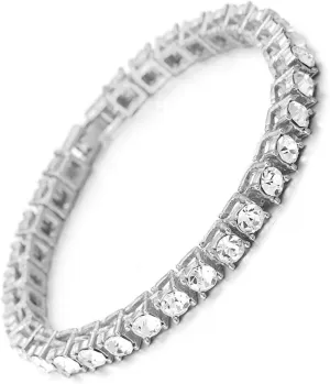 Halukakah Gold Chain for Men Iced Out,Men's Tennis Chain 18k Real Gold/Platinum White Gold/Rhodium Black Plated Choker Necklace Bracelet,Lab Diamond Prong Set,Gift for Him