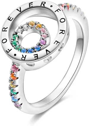 Hapour 925 Sterling Silver Ring for Women,Personalized Gorgeous rings Stackable Vintage Rings for Women as Gifts Ring Size 6-9