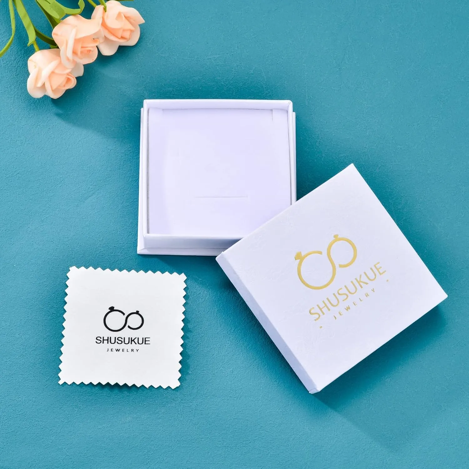 Heart Crystal Rings 925 Sterling Silver Minimalist Solitaire 12 Month Birthstone Rings Personalized Engraved Name Ring Birthday Promise Jewelry Gift for Women (with Gift Box)