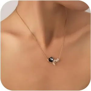 Heart Rose Pendant Necklace for Women Light Green Crystal Necklace Rose Gold Necklace Zirconia Crysta Necklace Wedding Necklace Valentines Prom Bridal Jewelry Gift