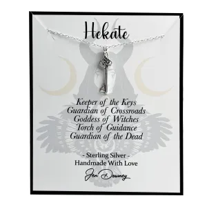 Hekate Jewelry Sterling Silver Skeleton Key Necklace