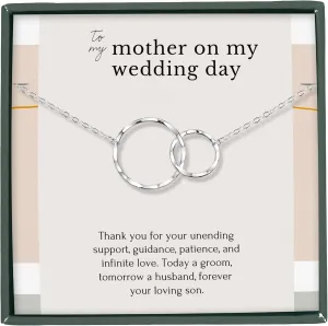 HOPE LOVE SHINE - Mom Wedding Gift from Groom, Son - Mother of the Groom Necklace, Jewelry 16 2"