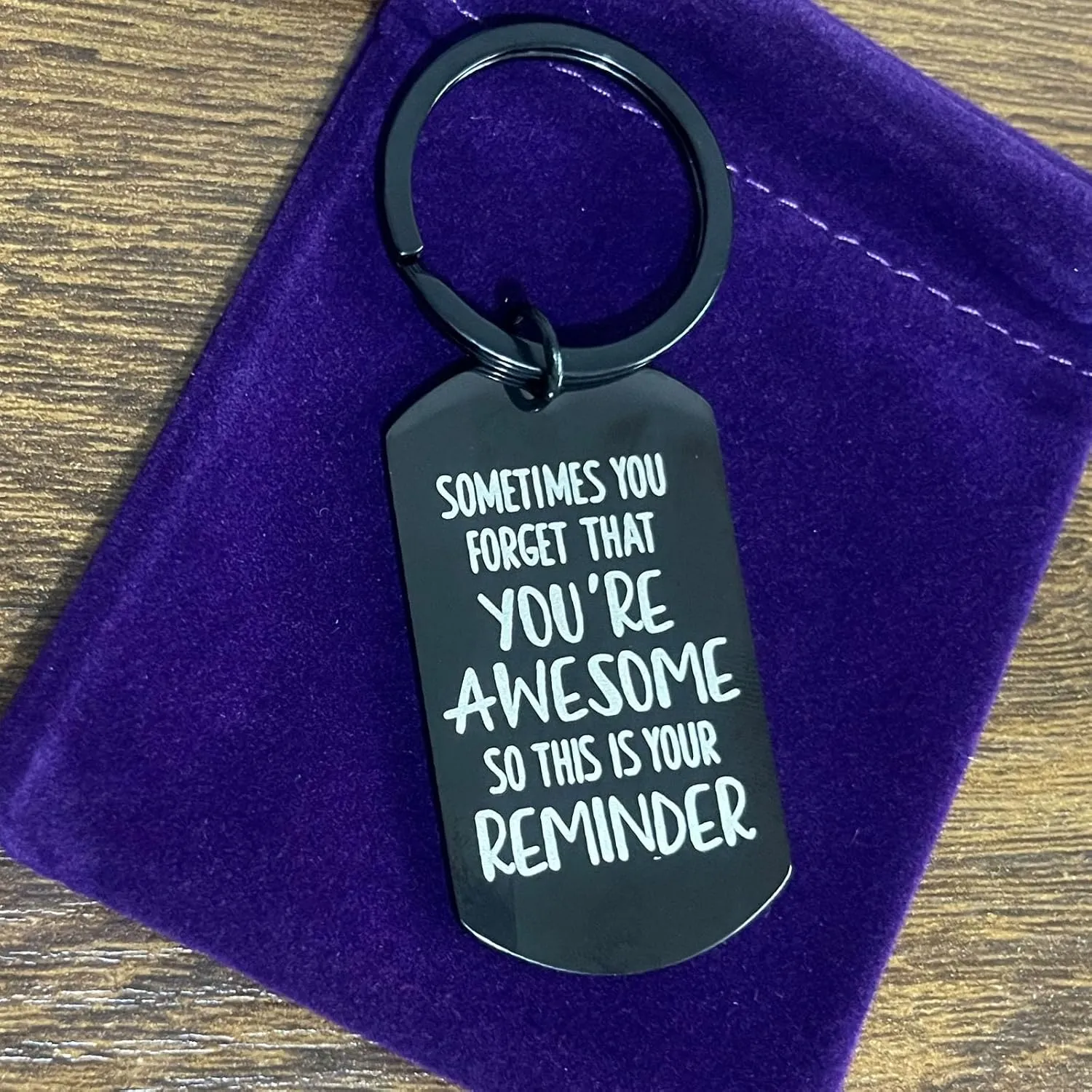 Inspirational Keychain Motivational Gifts, Sometimes You Forget Youre Awesome,So This Is Your Reminder Gift Key Chain