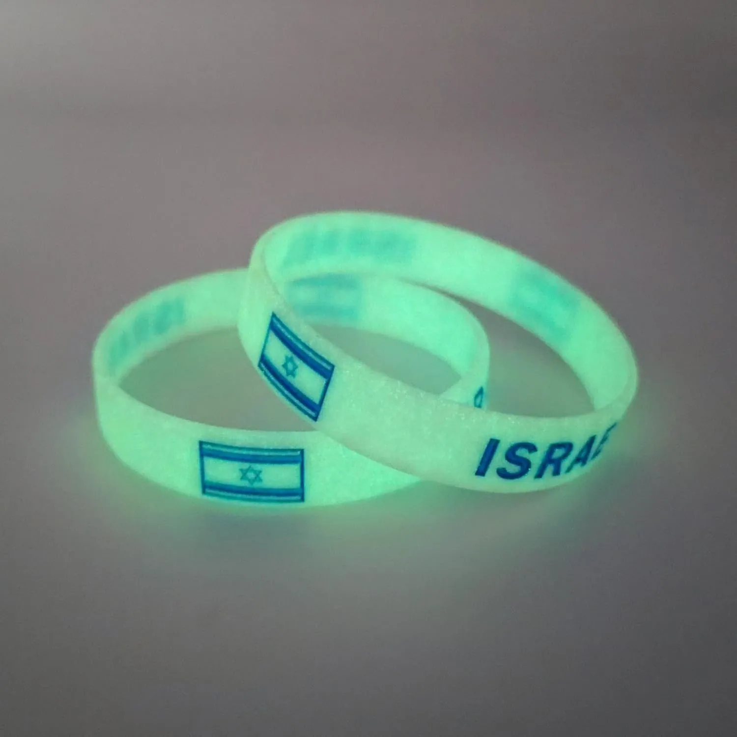 Israel Bracelets Silicone - Israel Flag Bracelet Bulk Pack, Unisex One Size Fits All - Solidarity Wristband Bangle for Men & Women, Israeli Wristbands