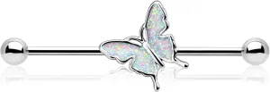 Jewseen Industrial Barbell 14g Rings Butterfly Bar Body Piercing Jewelry for Women Gift