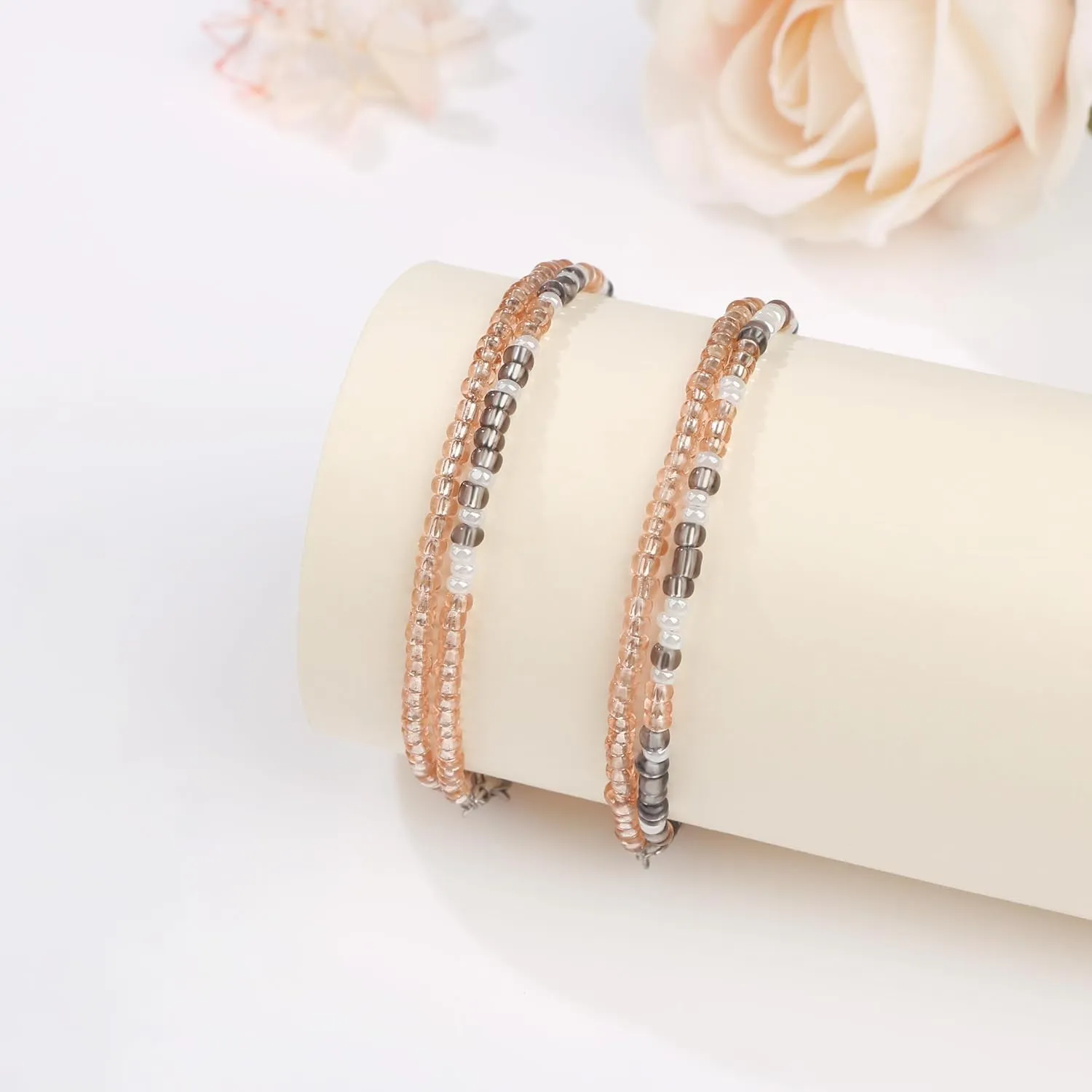 JoycuFF      Inspirational Gifts Beads Bracelets for Women Encouragement Birthday Gifts for Daughter Sister Niece Granddaughter Mom Best Friend