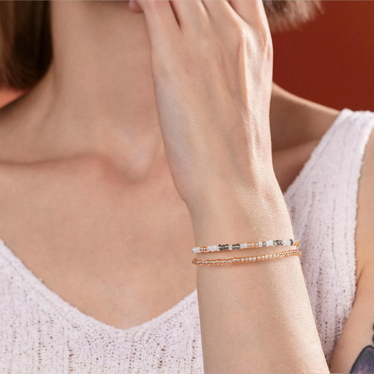JoycuFF      Inspirational Gifts Beads Bracelets for Women Encouragement Birthday Gifts for Daughter Sister Niece Granddaughter Mom Best Friend