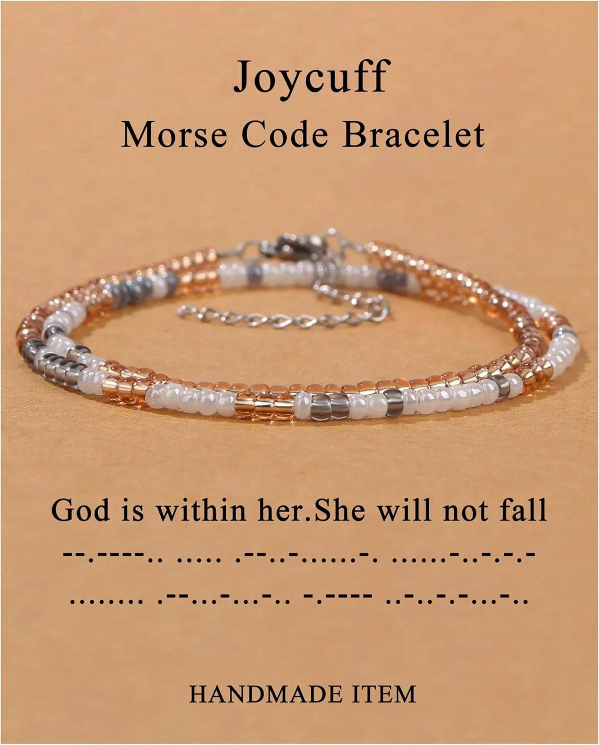 JoycuFF      Inspirational Gifts Beads Bracelets for Women Encouragement Birthday Gifts for Daughter Sister Niece Granddaughter Mom Best Friend