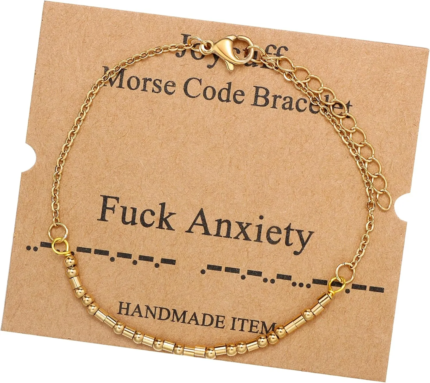 JoycuFF Morse Code Bracelets Gifts for Women Teen Girls, Inspirational Secret Message Bracelet for Women, Fashion Encouragement Ideas Gifts for Daughter Sister Mom Friends