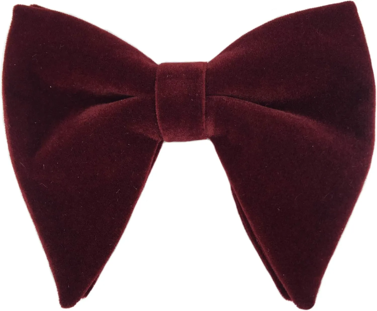 Justar Mens Pre-Tied Bow Tie Tuxedo Oversized Velvet Bowtie Cufflinks Hankie Combo Sets