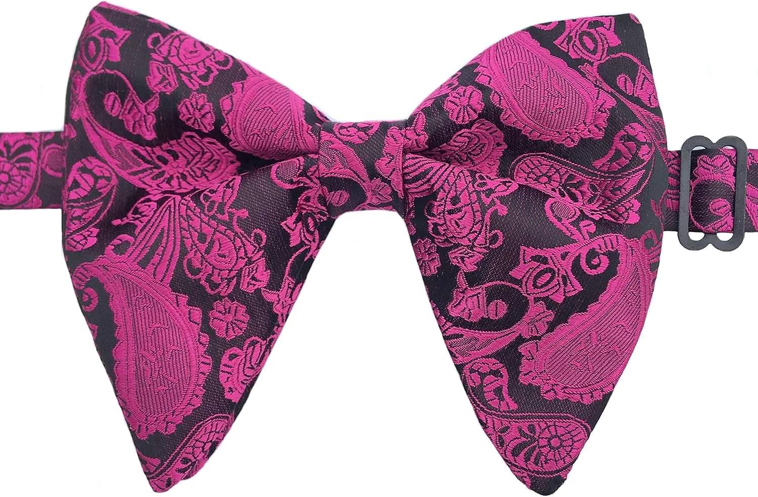 Justar Mens Pre-Tied Paisley Bowtie Oversized Tuxedo Bow Tie Hankie Cufflinks Set