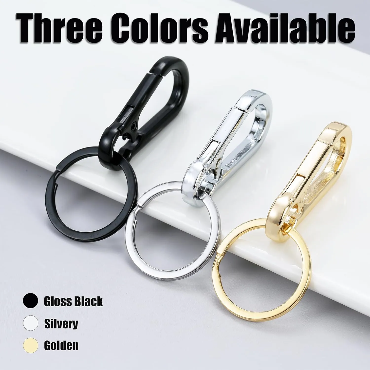 KAGNAL Metal Keychains Keyring Key Chain Ring Clip Holder Organizer for Home Car Keys Key Finder Women Men