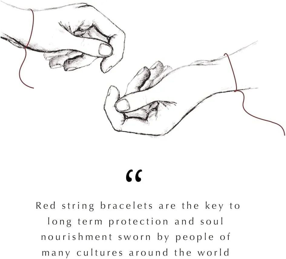 KARMA AND LUCK Red String Bracelet with Black Onyx, Jade, Tiger Eye, Lapis Lazuli - Rhodium Plated Brass, Handmade in Thailand, Available in 6.5", 7", 7.5" Lengths