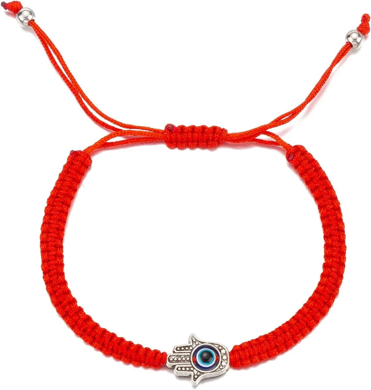kelistom Handmade String Evil Eye Bracelet for Women Men Black Red Thread Adjustable Bracelets Minimalist Jewelry