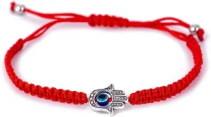 kelistom Handmade String Evil Eye Bracelet for Women Men Black Red Thread Adjustable Bracelets Minimalist Jewelry
