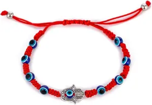 kelistom Handmade String Evil Eye Bracelet for Women Men Black Red Thread Adjustable Bracelets Minimalist Jewelry