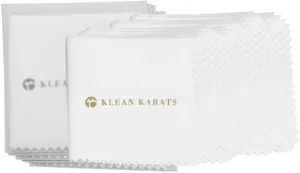 Klean Karats Treated Polishing Cleaning Cloth 8"x8" | Premium Tarnish Remover Pack of 10 Pieces | eeps Jewelry Clean and Shinny | Great for Silver, Gold and Platinum Metals