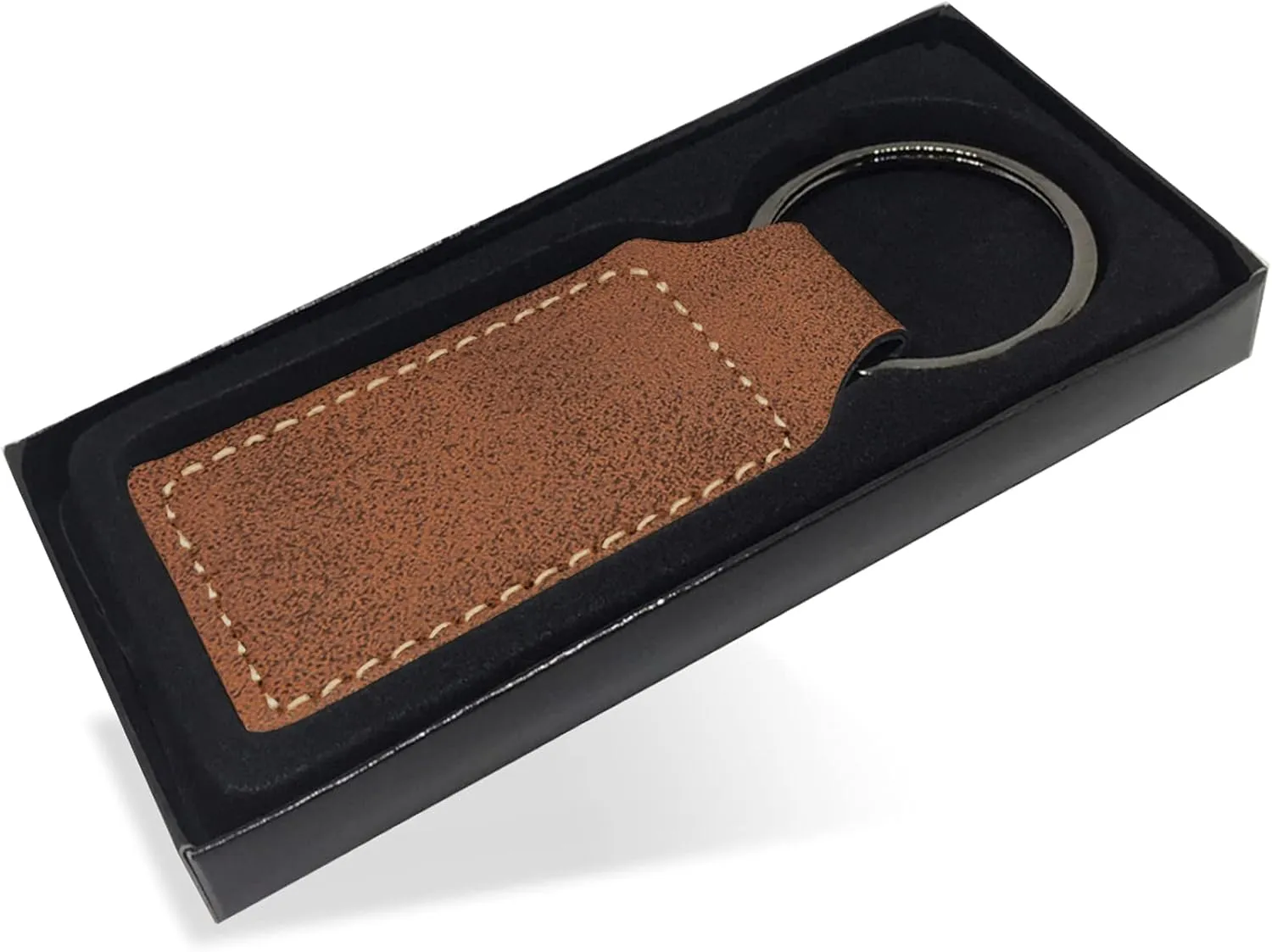 LaserGram Rectangle Keychain, Bible Verse Philippians 4-13, Personalized Engraving Included (Rustic with Gold)