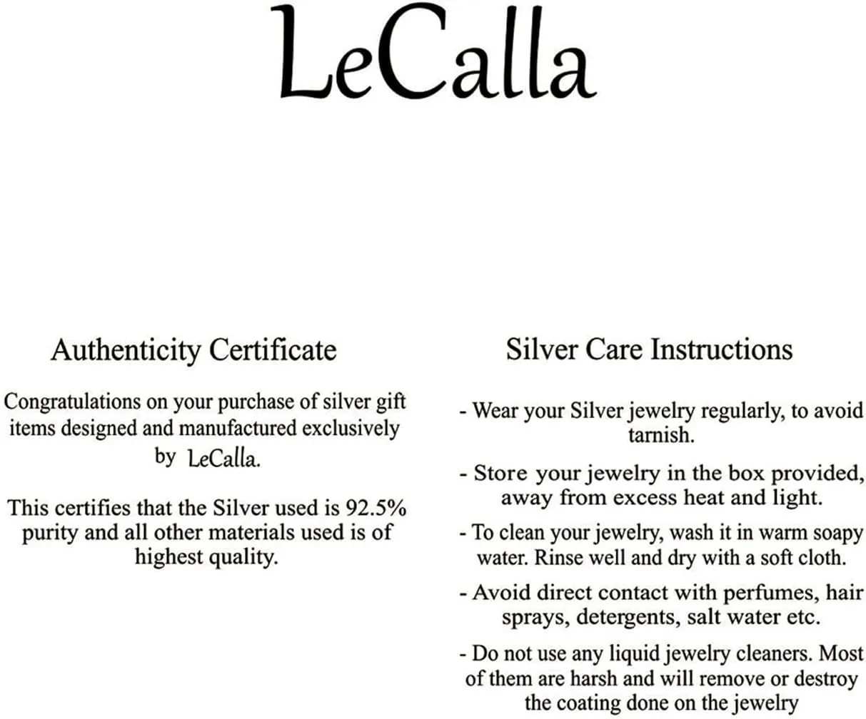 LeCalla 925 Sterling Silver Cufflinks for Men | Grooms Wedding Cuff-Links | Formal Shirt Cufflinks Accessories | Gifts for Dad, Groom, Husband, Fathers Day & Business Events