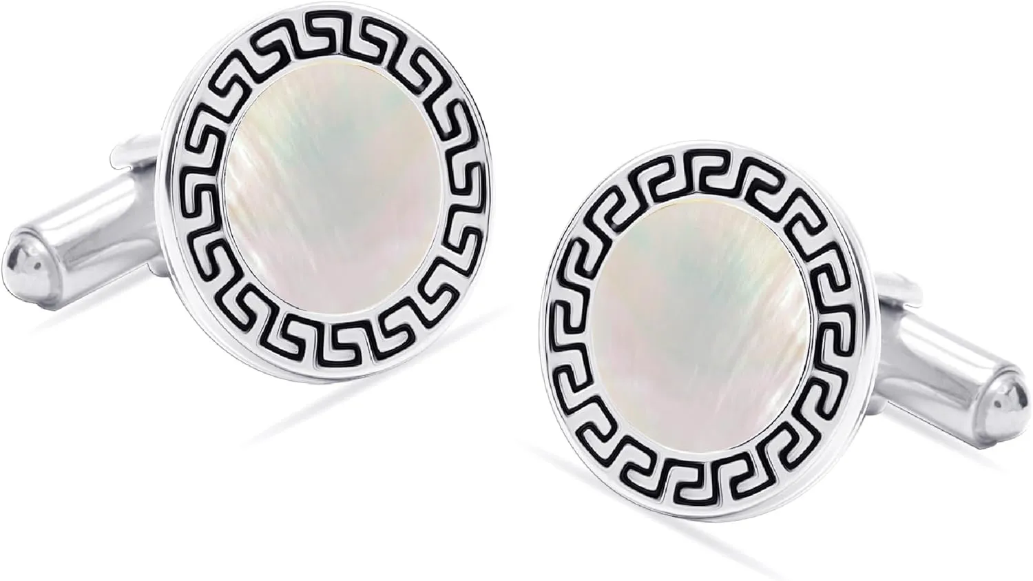 LeCalla 925 Sterling Silver Cufflinks for Men | Grooms Wedding Cuff-Links | Formal Shirt Cufflinks Accessories | Gifts for Dad, Groom, Husband, Fathers Day & Business Events